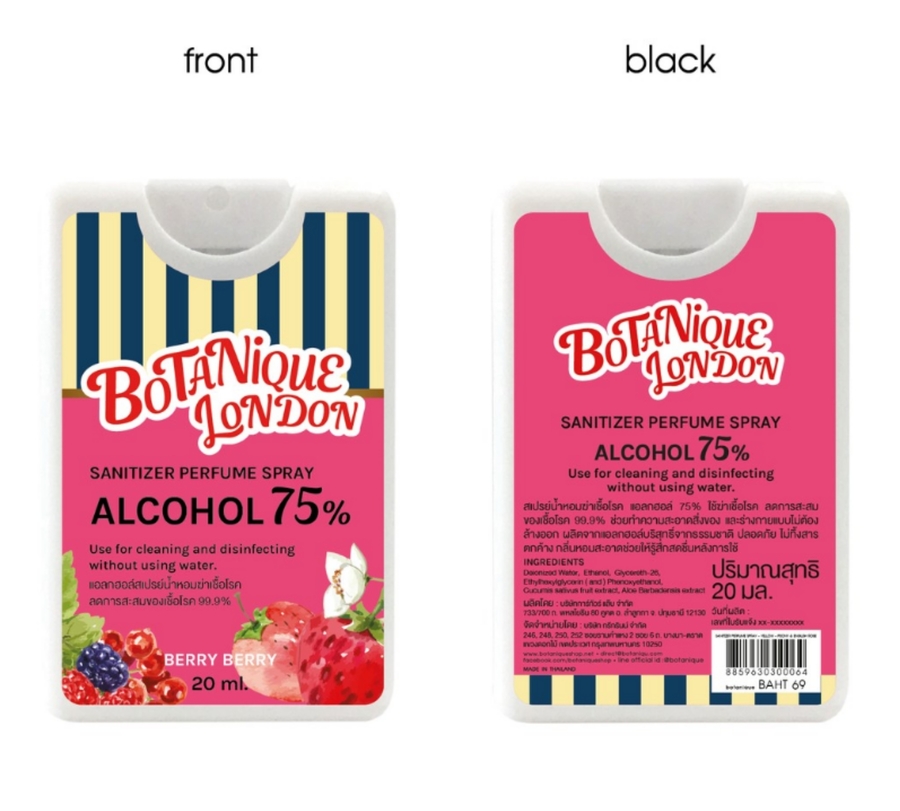 Sanitizer Perfume Spray - Berry Berry PINK