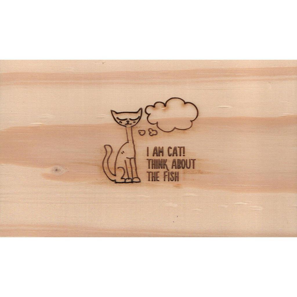 card wooden handmade 