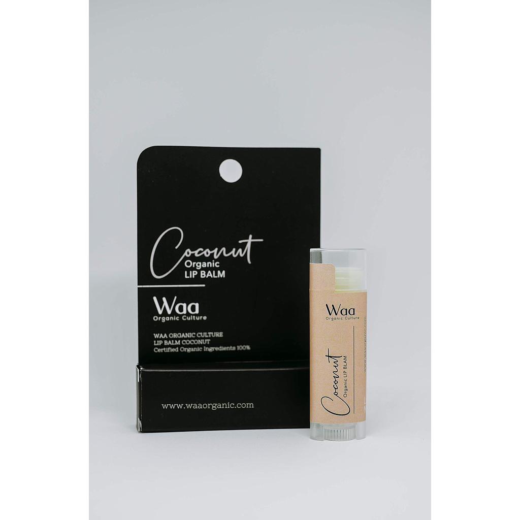 Coconut organic lip balm ลิปบาล์มบำรุงริมฝีปาก ออร์แกนิค 100%   กลิ่นมะพร้าว