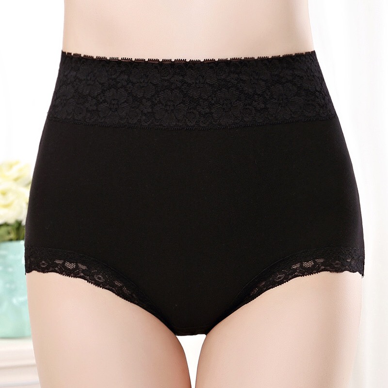 Aperla Mama briefs กางเกงใน เต็มตัว Cotton ไซส์ 2XL สีดำ