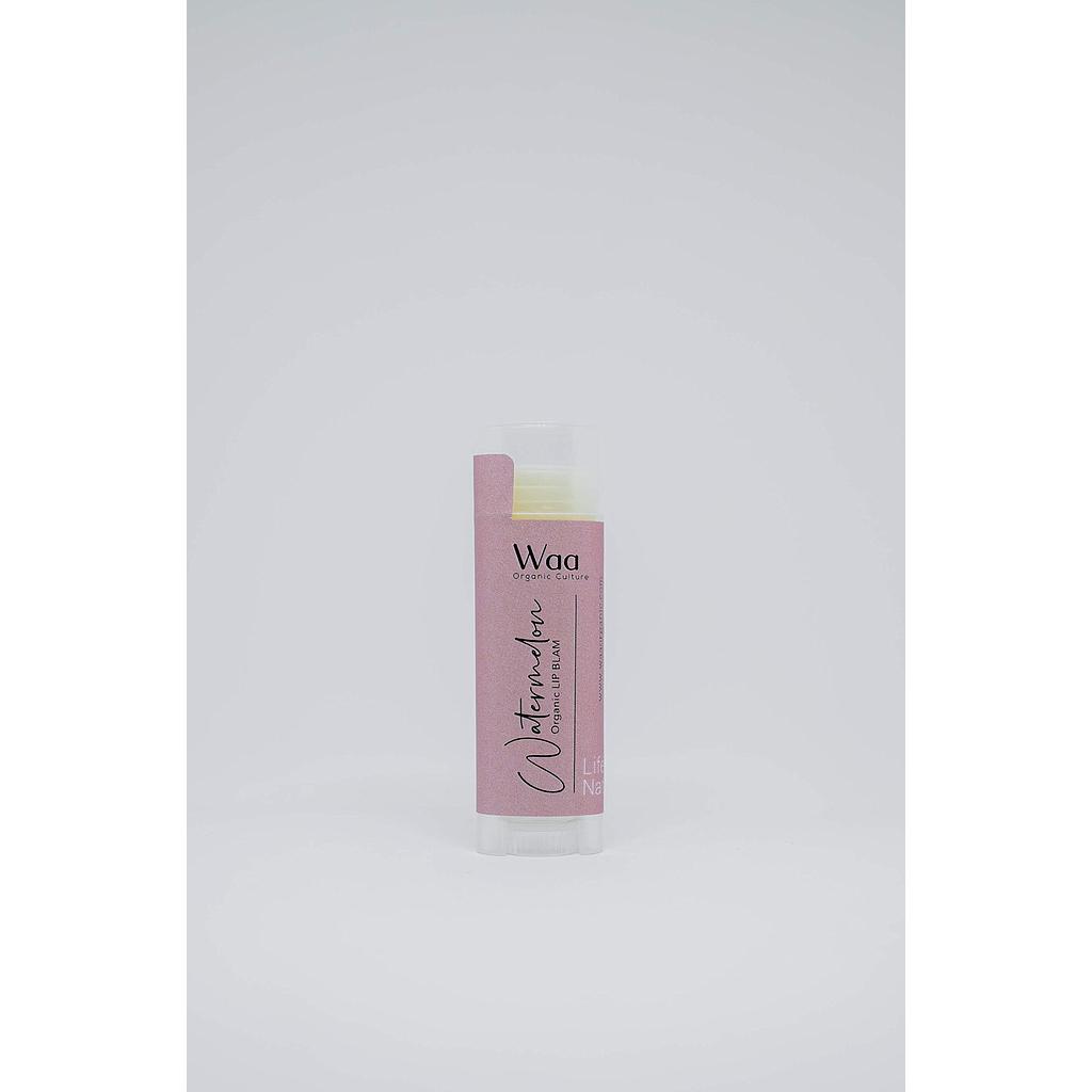 ลิปบาล์มบำรุงริมฝีปาก กลิ่นแตงโม watermelon organic lip balm  