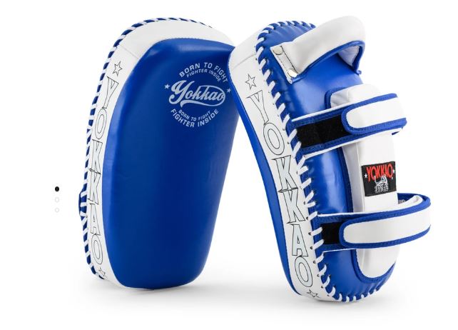 KICKING PADS MICROFIBER LEATHER BLUE/WHITE