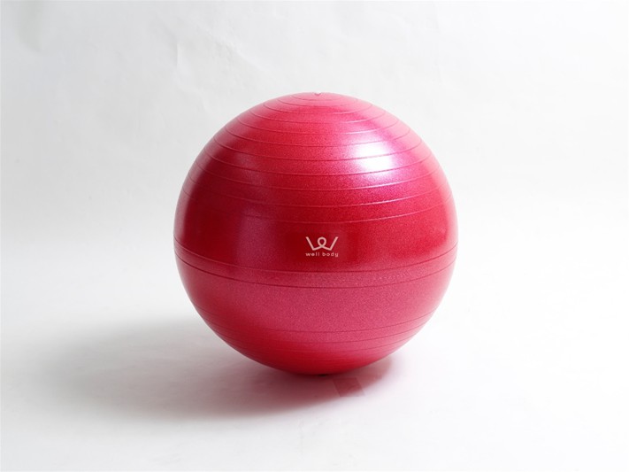 บอลสำหรับออกกำลังกาย ขนาด 55 เซนติเมตร สีชมพู