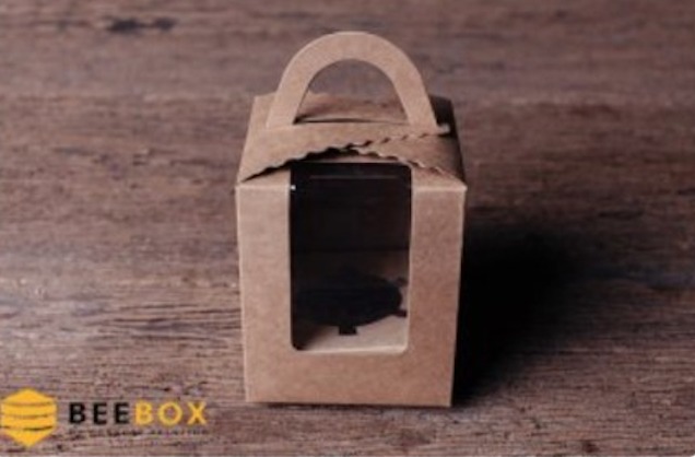 กล่องคัพเค้ก 1 หลุม คราฟ / Cupcake Kraft Box 1 pcs.			
