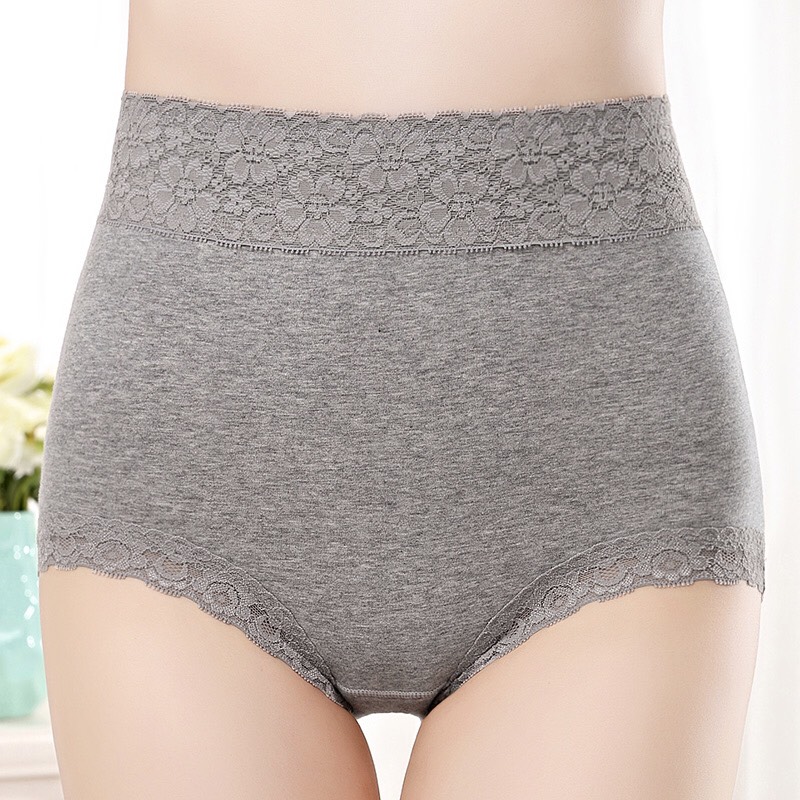 Aperla Mama briefs กางเกงใน เต็มตัว Cotton ไซส์ L สีเทา