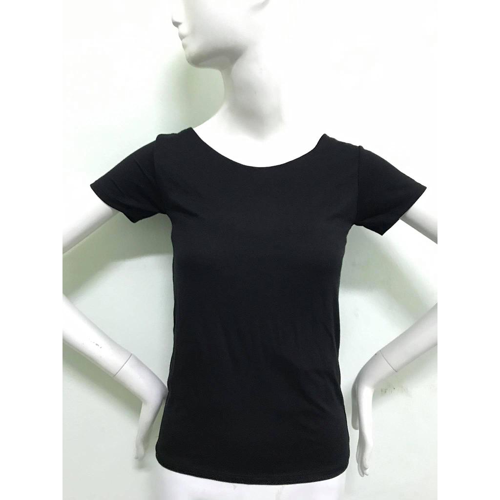 เสื้อยืดเรย่อนสีดำ