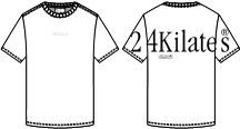 เสื้อยืด 24KILATES ZOOM LOGO ไซส์ S สีขาว