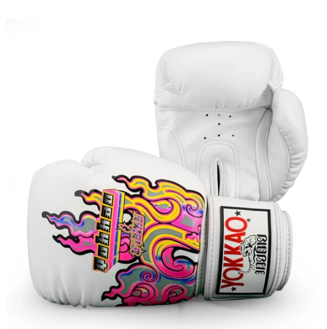 BANGKOK FLAMES BOXING GLOVES ( Velcro) 8oz