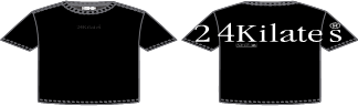 เสื้อยืด 24KILATES ZOOM LOGO ไซส์ XL สีดำ 