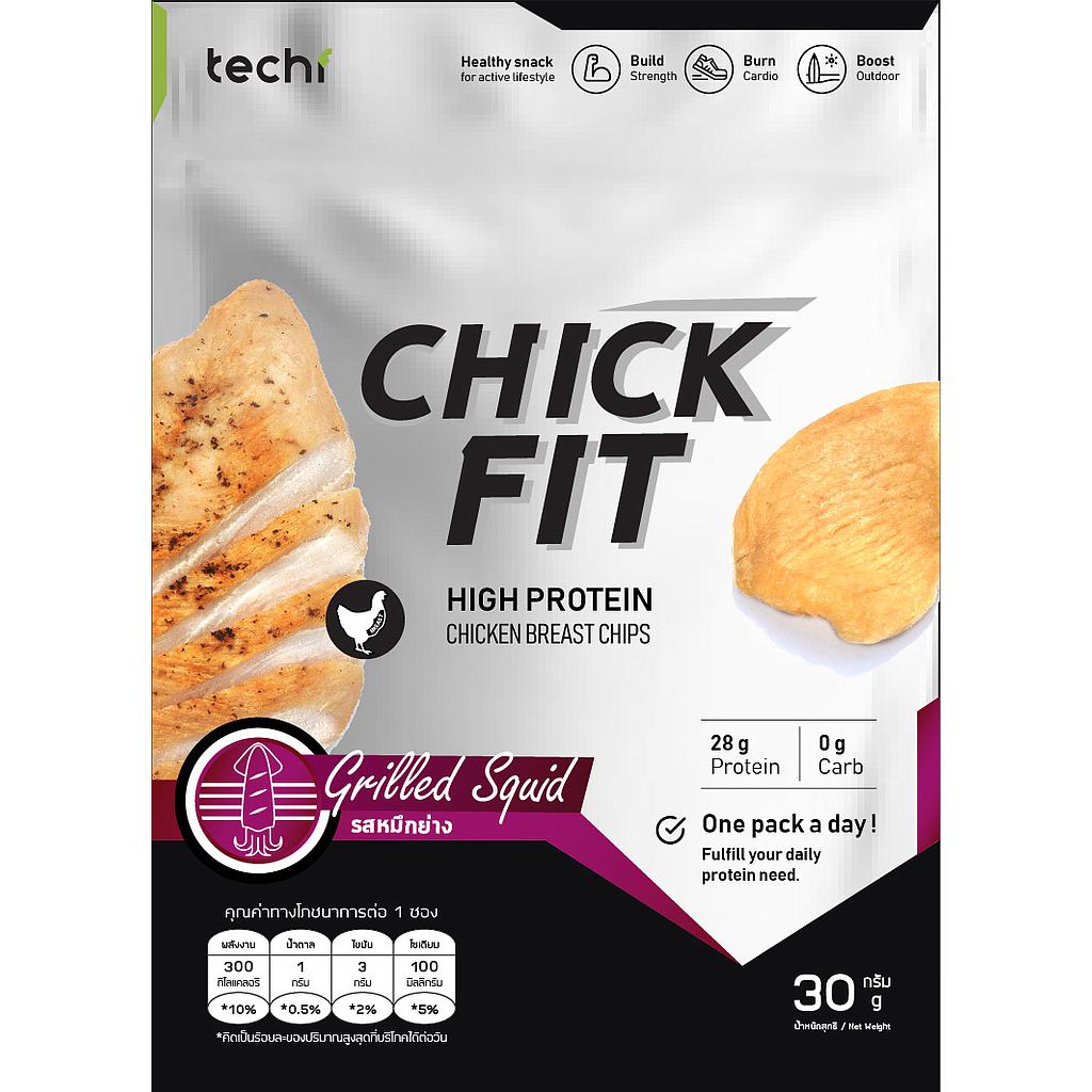 ขนมอกไก่กรอบ รสหมึกย่าง ขนาด 30 กรัม