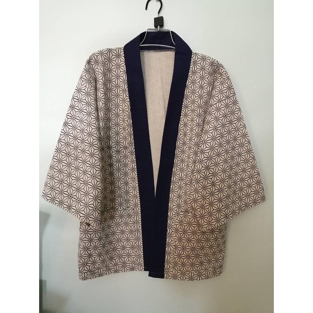 เสื้อคลุมยูกะตะผ้าฝ้ายลายดาว