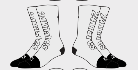 ถุงเท้า 24KILATES HALF CALF SOCK / BASIC LOGO สีขาว
