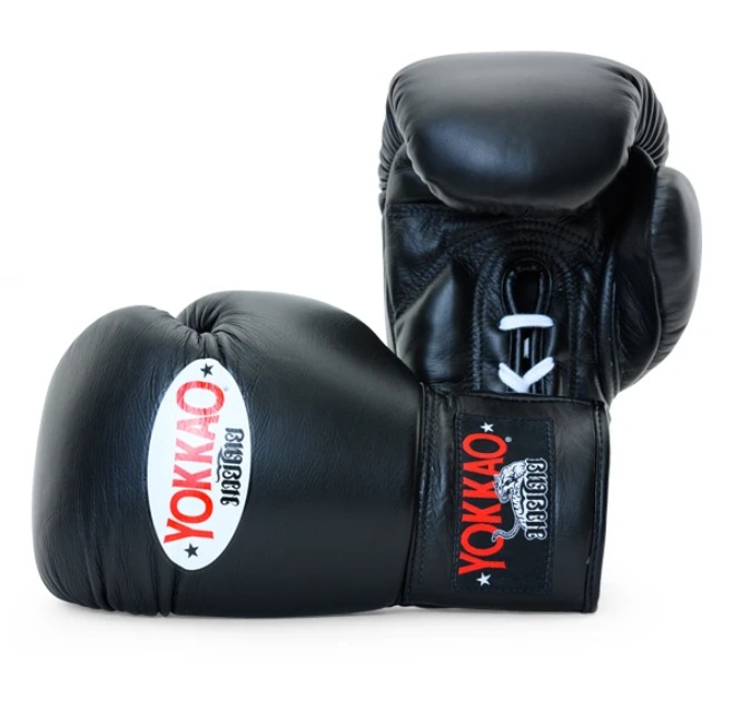 MATRIX BLACK LACE UP BOXING GLOVES 10oz