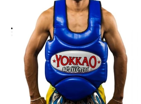 MUAY THAI BODY PROTECTOR BLUE  2S