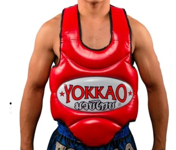 MUAY THAI BODY PROTECTOR RED L