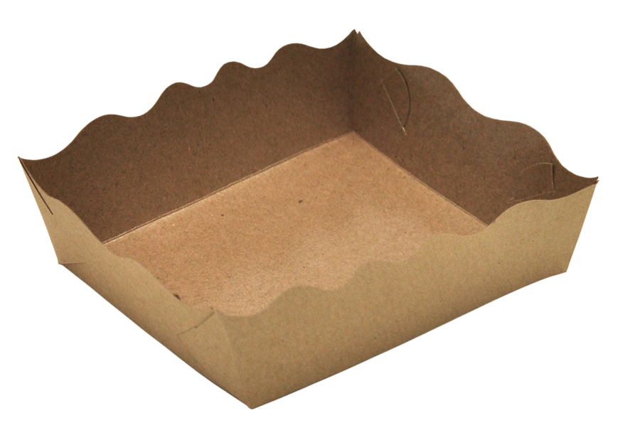 ถาดกระดาษน้ำตาลเคลือบเงา (Brown paper tray with lamination)
PTW01 – 3.5x3.5x1.5นิ้ว
จำนวนบรรจุต่อแพ็ค : 100 ใบ
รายละเอียดสินค้า : กระดาษคราฟท์น้ำตาล 200 แกรม เคลือบเงา
