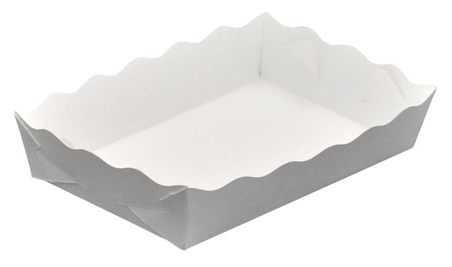 ถาดกระดาษสีขาว (White paper tray)
PT03 – 4.5x7.5x1.5นิ้ว
จำนวนบรรจุต่อแพ็ค : 100 ใบ
รายละเอียดสินค้า : ใช้สำหรับบรรจุขนมหรืออาหารทั่วไป
