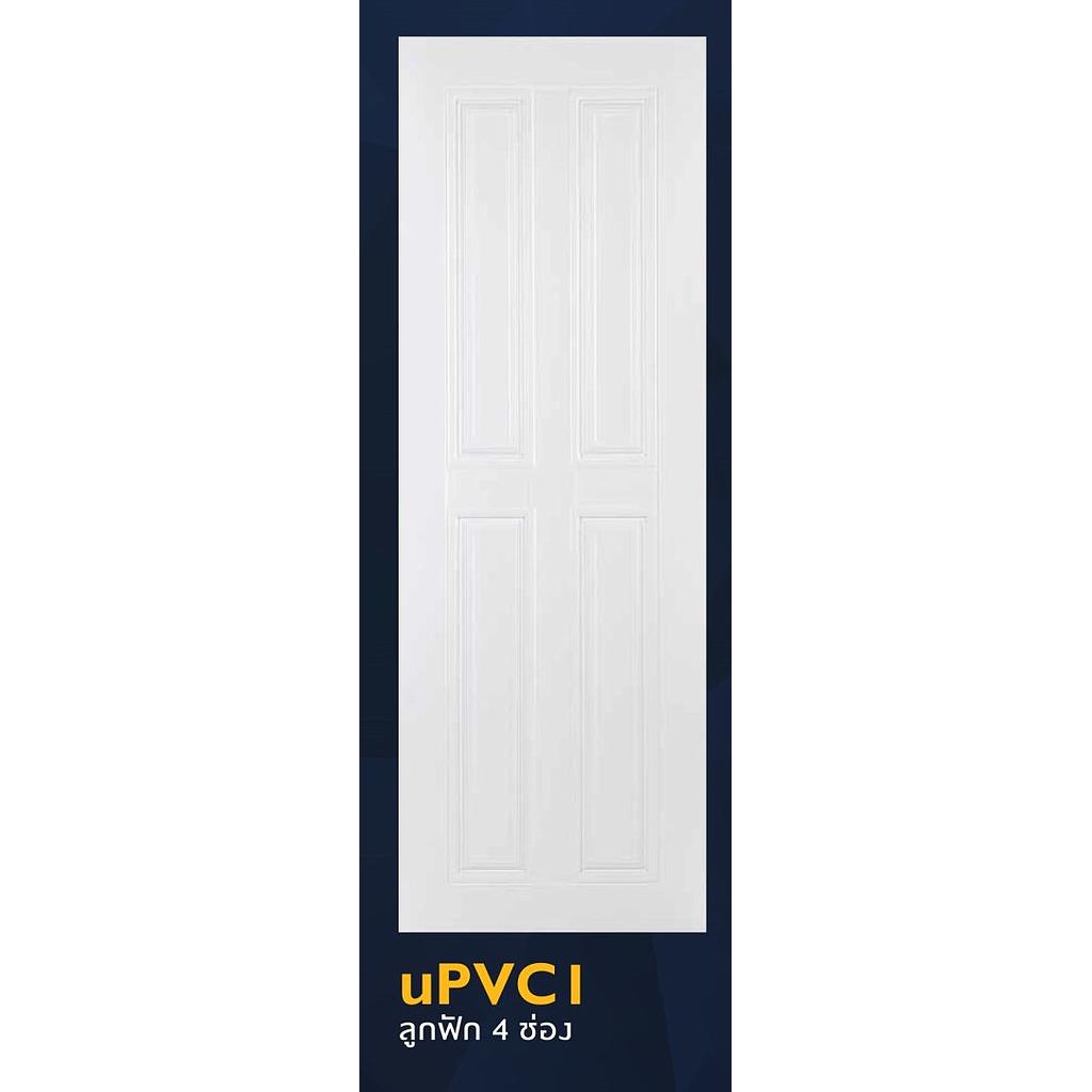 ปตTECHO uPVC1 ฟัก4ช่อง 80X200 ขาว มจ.