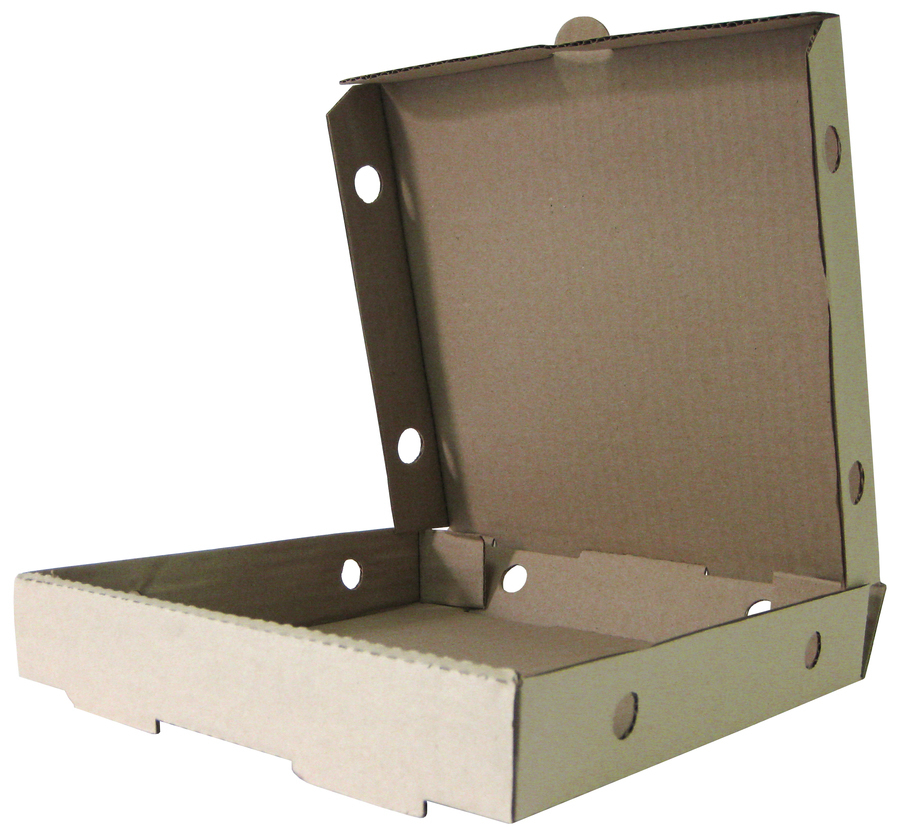 กล่องพิซซ่า (Pizza Box) สีน้ำตาล
 –10x10x1.5นิ้ว
จำนวนบรรจุต่อแพ็ค : 100 ใบ
รายละเอียดสินค้า : กระดาษลูกฟูก 3 ชั้นลอน B สีน้ำตาล, ไม่มีพิมพ์, มีกระดาษลูกฟูกรองกล่อง, ใช้สำหรับบรรจุอาหารทั่วไป
