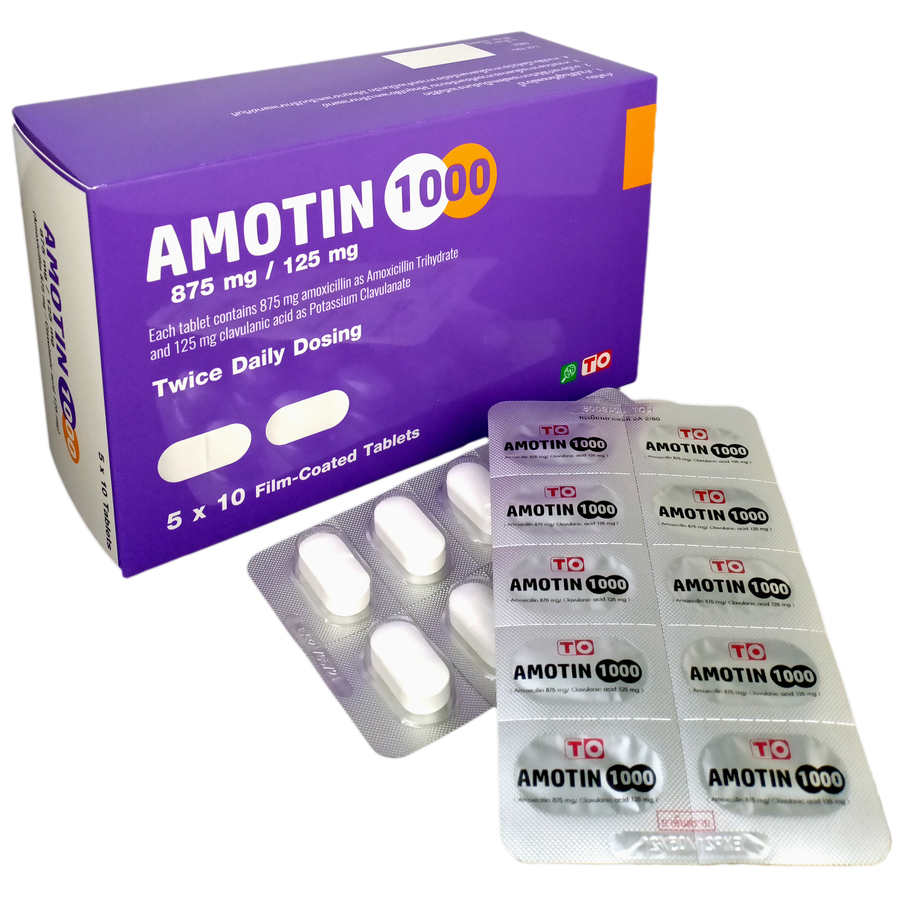 AMOXICILLIN 875 mg + CLAVULANIC ACID 125 mg