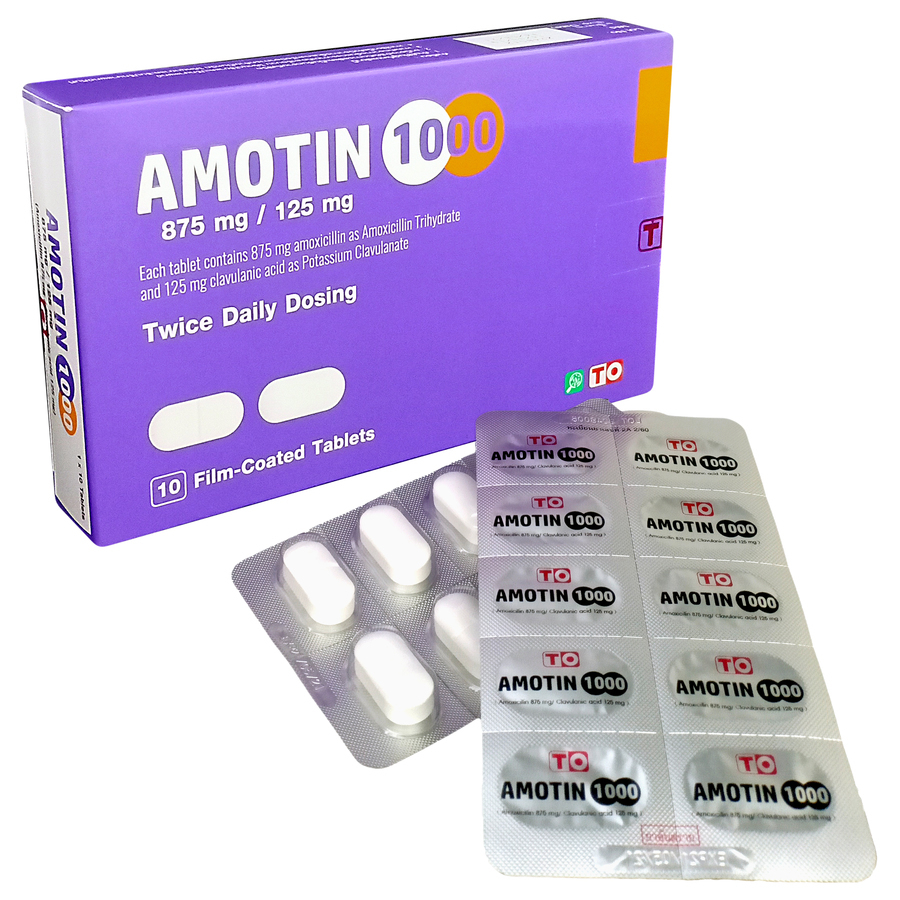 AMOXICILLIN 875 mg + CLAVULANIC ACID 125 mg