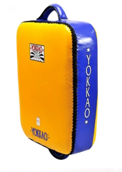 YELLOW/BLUE YOKKAO LOW KICK PAD