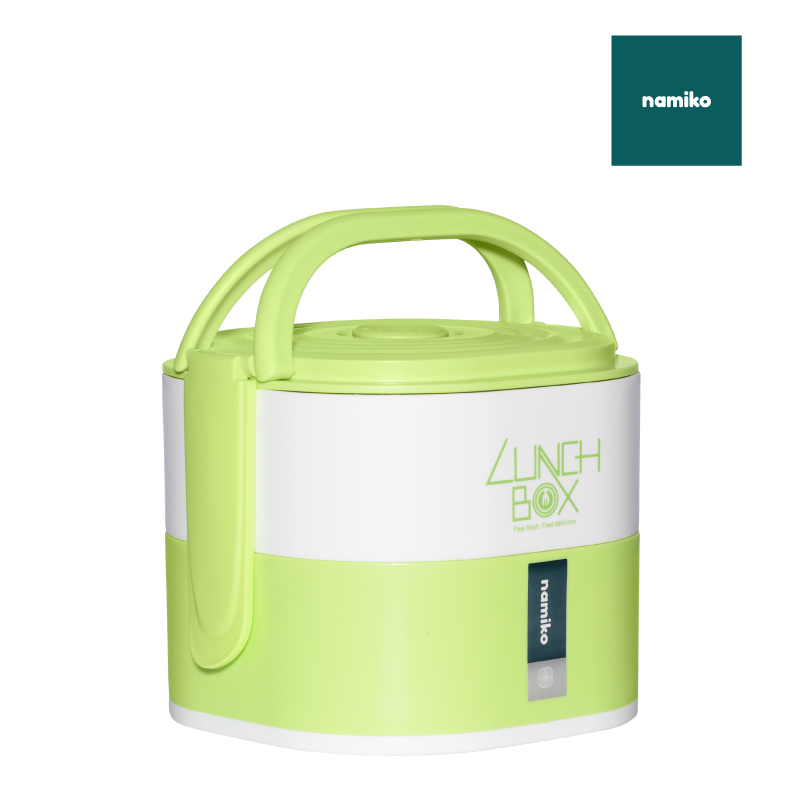 Namiko ปิ่นโต 2ชั้นฝาล็อค 1690ml - สีเขียว #8919