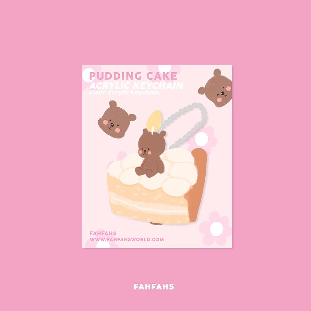Keychain (pudding cake)