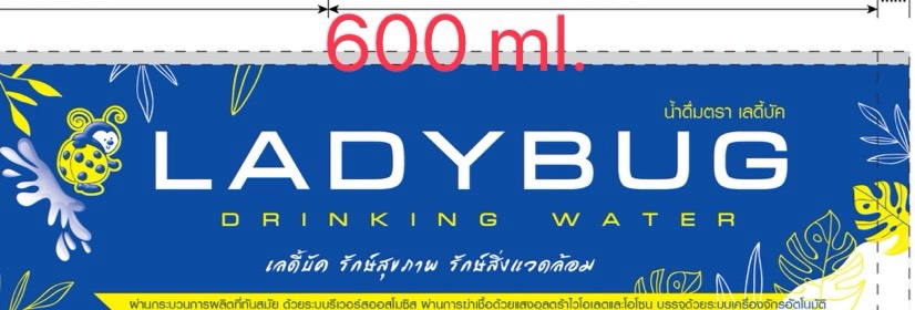น้ำดื่มบรรจุขวด 600 มิลลิลิตร