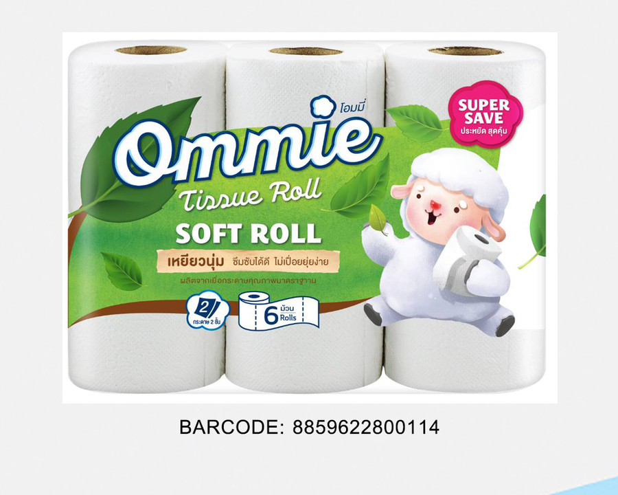 กระดาษทิชชู่ Softroll Eco 6 ม้วน