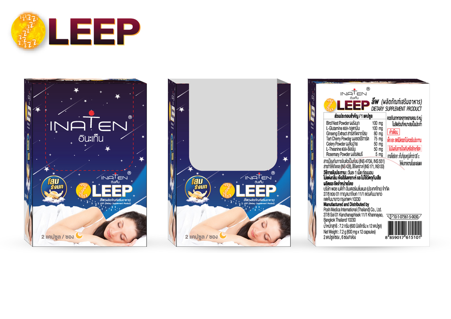 Leep โสม รังนก 1 กล่อง/6 ซอง