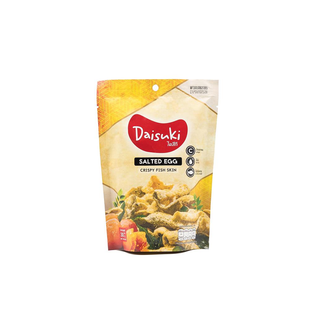 ไดสึกิ ขนาด 35 กรัม-หนังปลากรอบ / รสไข่เค็ม