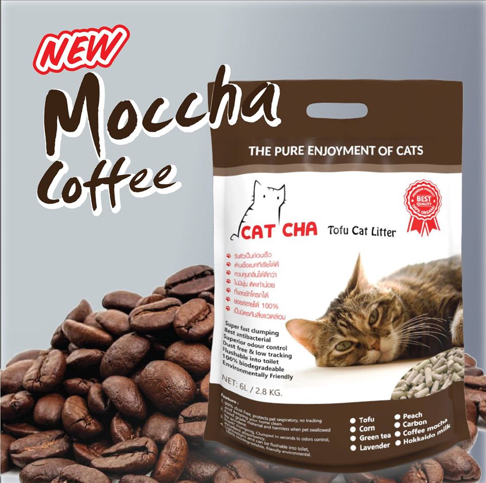 ทรายแมวเต้าหู้ CATCHA กลิ่นกาแฟ