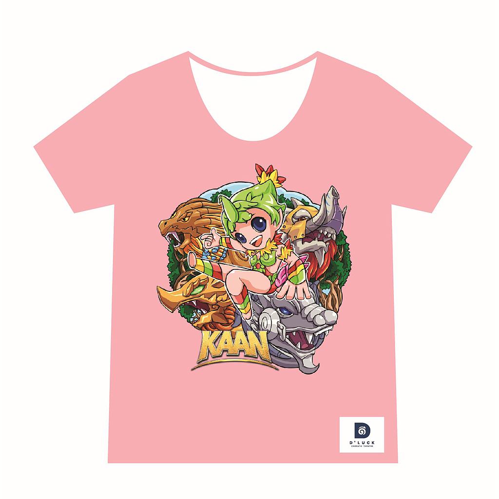 เสื้อยืดเด็กสีชมพู ลายกินรี และ สิงห์ ไซส์ M (28)