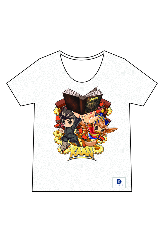 เสื้อยืดเด็กสีขาว ลายคู่หู คาน&amp;กบิล ไซส์ M (28)