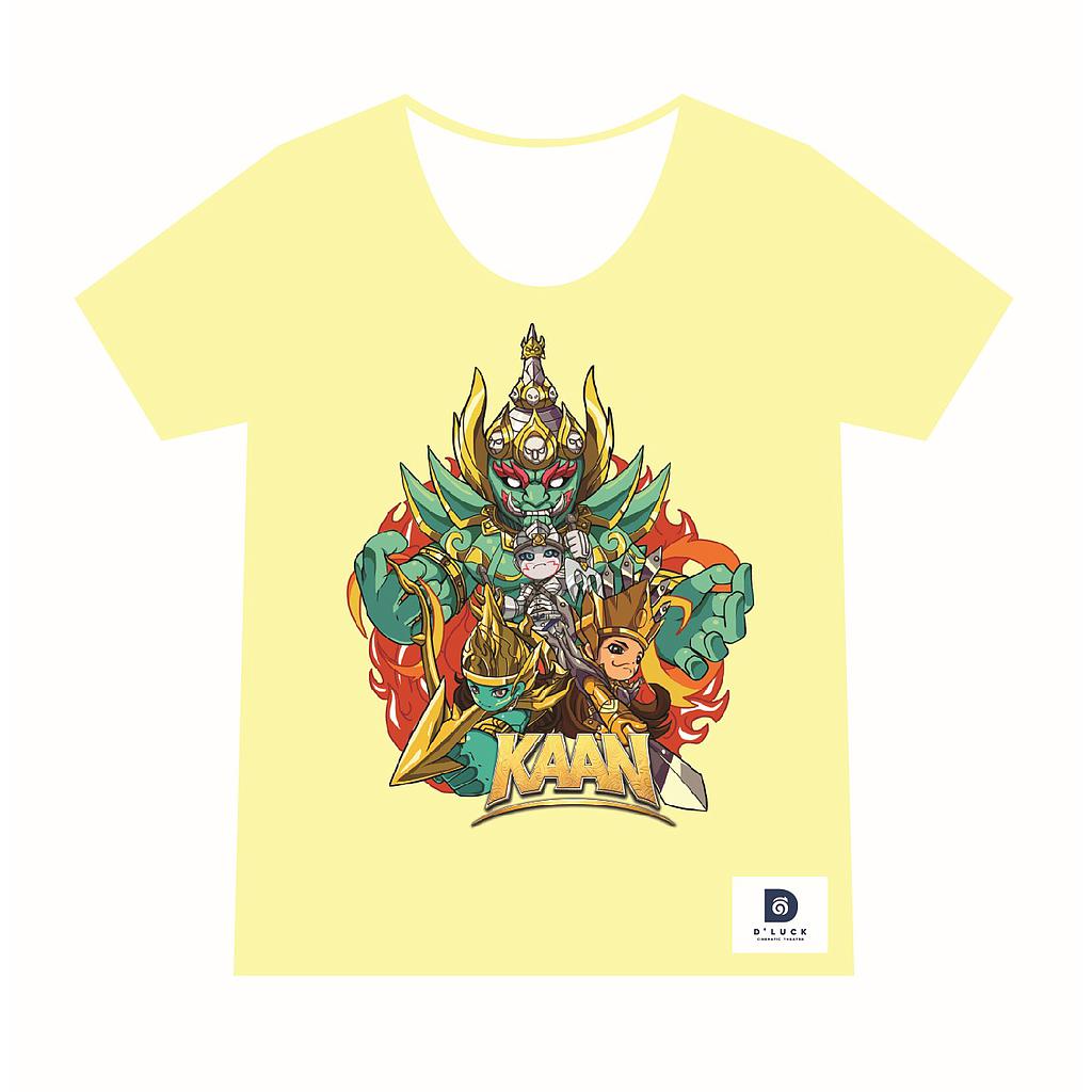 เสื้อยืดเด็กสีเหลือง ลายทศกัณฐ์ ไซส์ L (34)