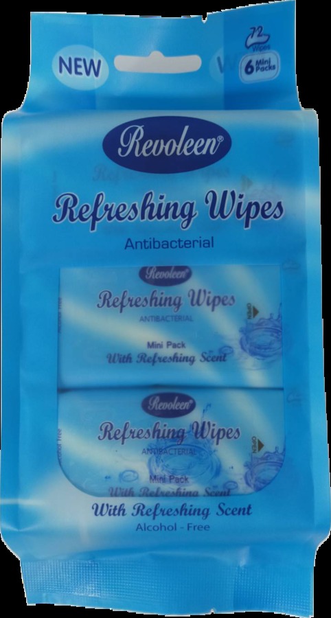 รีเฟรชชิ่ง ไวพส์ แผ่นเช็ดทำความสะอาดสูตรแอนตี้แบคทีเรียที่ไม่ก่อให้เกิดการแพ้ มีประสิทธิภาพในการทำความสะอาดที่อ่อนโยน ให้ความสดชื่นกับมือ ใบหน้าและผิวกาย เหมาะอย่างยิ่งสำหรับทำความสะอาดได้ในทุกที่ทุกเวลา