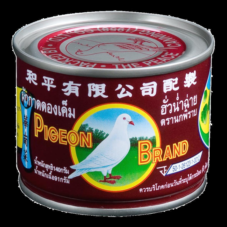ผักกาดดองเค็ม ฮั่วน่ำฉ่าย ตรานกพิราบ พิมพ์สี5oz./91g/NL/6x8