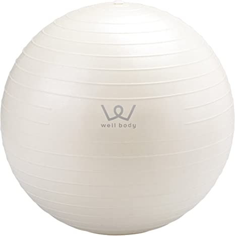 บอลสำหรับออกกำลังกาย ขนาด 65 เซ็นติเมตร สีขาว