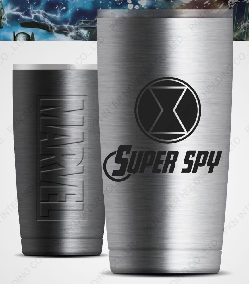 แก้วน้ำสแตนเลส Avenger5 ขนาด 20 oz. (Black Widow)