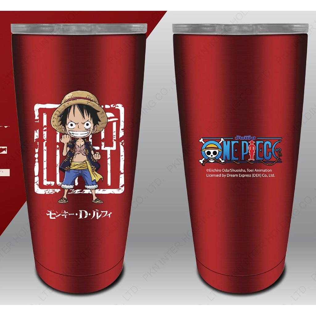 แก้วน้ำสแตนเลส luffy - สีแดง ขนาด 20 oz.