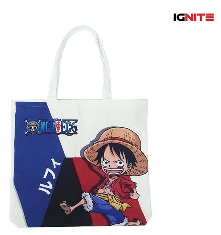 กระเป๋าผ้าแคนวาส luffy ขนาด 15*16*3.5 นิ้ว