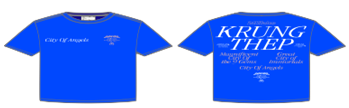 เสื้อยืด 24KILATES KRUNG THEP ไซส์ XL สีฟ้า