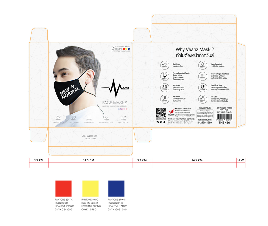 หน้ากากชนิดผ้า (รุ่น NEW NORMAL)