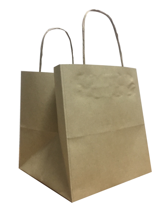 ถุงกระดาษ Take Away (Cake bag - brown)
TG-01 – 17x16x18cm. 
จำนวนบรรจุต่อแพ็ค : 100 ใบ
รายละเอียดสินค้า : กระดาษคราฟท์น้ำตาล 125 แกรม, ไม่มีพิมพ์, หูเกลียวกระดาษ, ไม่มีกระดาษรองก้น