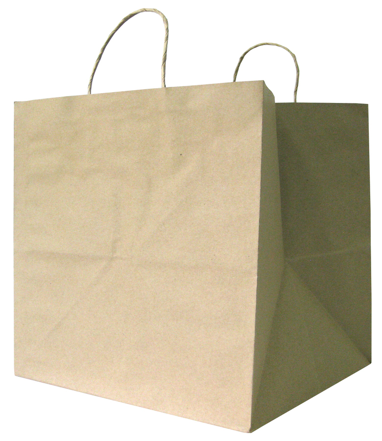 ถุงกระดาษ ใส่กล่องเค้ก (Cake bag - brown)
CB04 – 28x26x28cm.
จำนวนบรรจุต่อแพ็ค : 50 ใบ
รายละเอียดสินค้า : กระดาษคราฟท์น้ำตาล 125 แกรม, ไม่มีพิมพ์, หูเกลียวกระดาษ, มีกระดาษรองก้น
