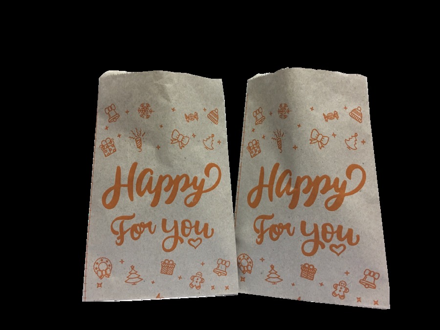 ถุงซอง สีเทา พิมพ์ลาย Happy For You สีส้ม (Flat bottom bag)
PFB1321-04. - 13x21cm.
จำนวนบรรจุต่อแพ็ค : 100 ใบ
รายละเอียดสินค้า : กระดาษคราฟท์ 50 แกรม, พิมพ์ 1 สี, ไม่มีหูหิ้ว,
ผลิตจากกระดาษรีไซเคิลใช้บรรจุอาหารและสินค้าต่างๆ