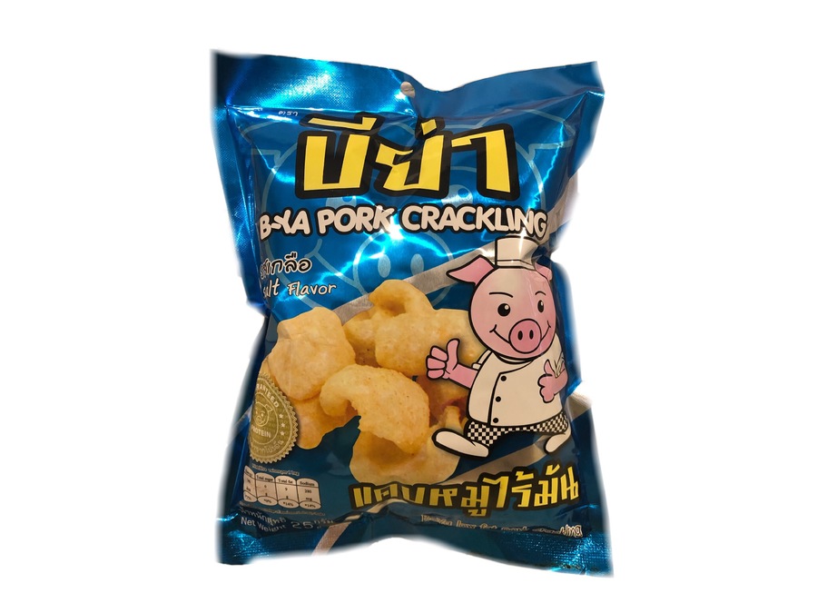 แคบหมูปรุงรส ตราบีย่า รสดั้งเดิม ขนาด 12 กรัม 