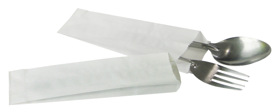 ถุงซองใส่ช้อนส้อม (Silverware Bag)
FW0523 - 5x23 +2.5cm.
จำนวนบรรจุต่อแพ็ค : 2,000 ใบ
รายละเอียดสินค้า : กระดาษ MG 40 แกรม สีขาว (Food Grade Paper) ไม่มีพิมพ์ ใช้บรรจุช้อน ส้อม มีด