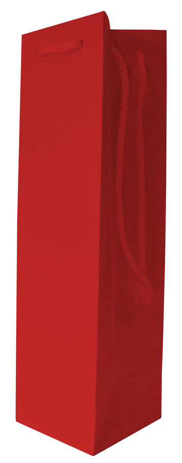 ถุงไวน์หูเชือก (Laminated bottle bag) (สีแดง)
WGP110 – 10x10x36cm.
จำนวนบรรจุต่อแพ็ค : 10 ใบ
รายละเอียดสินค้า : กระดาษอาร์ค 160 แกรม, พิมพ์ 1 สี, เคลือบเงา, หูเชือกไนล่อน, มีกระดาษรองก้น, ใช้บรรจุขวดสุรา, ไวน์ และอื่นๆ